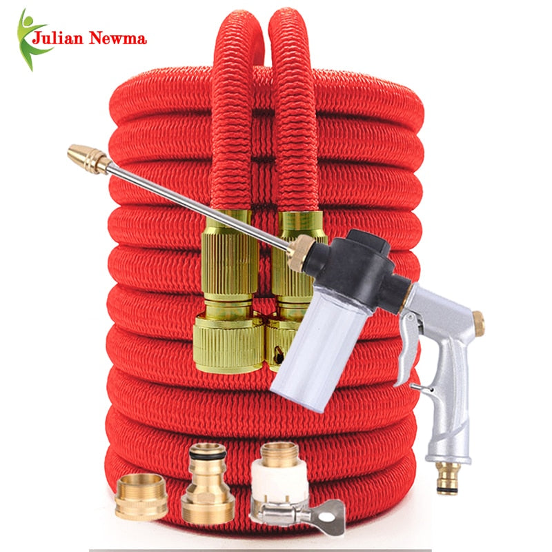 Retractable Hose Extensible Garden Hose Shrinks Flexibele Tuinslang Irrigation Computer Car Wash Water Pipe Spray Washing Foam