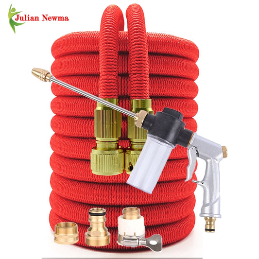 Retractable Hose Extensible Garden Hose Shrinks Flexibele Tuinslang Irrigation Computer Car Wash Water Pipe Spray Washing Foam