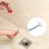 OYOURLIFE 60cm Flexible Kitchen Sink Drain Cleaner Family Bathroom Drain Hair Pipe Cleaner Hook Sewers Dredge Clip Scissors Tool