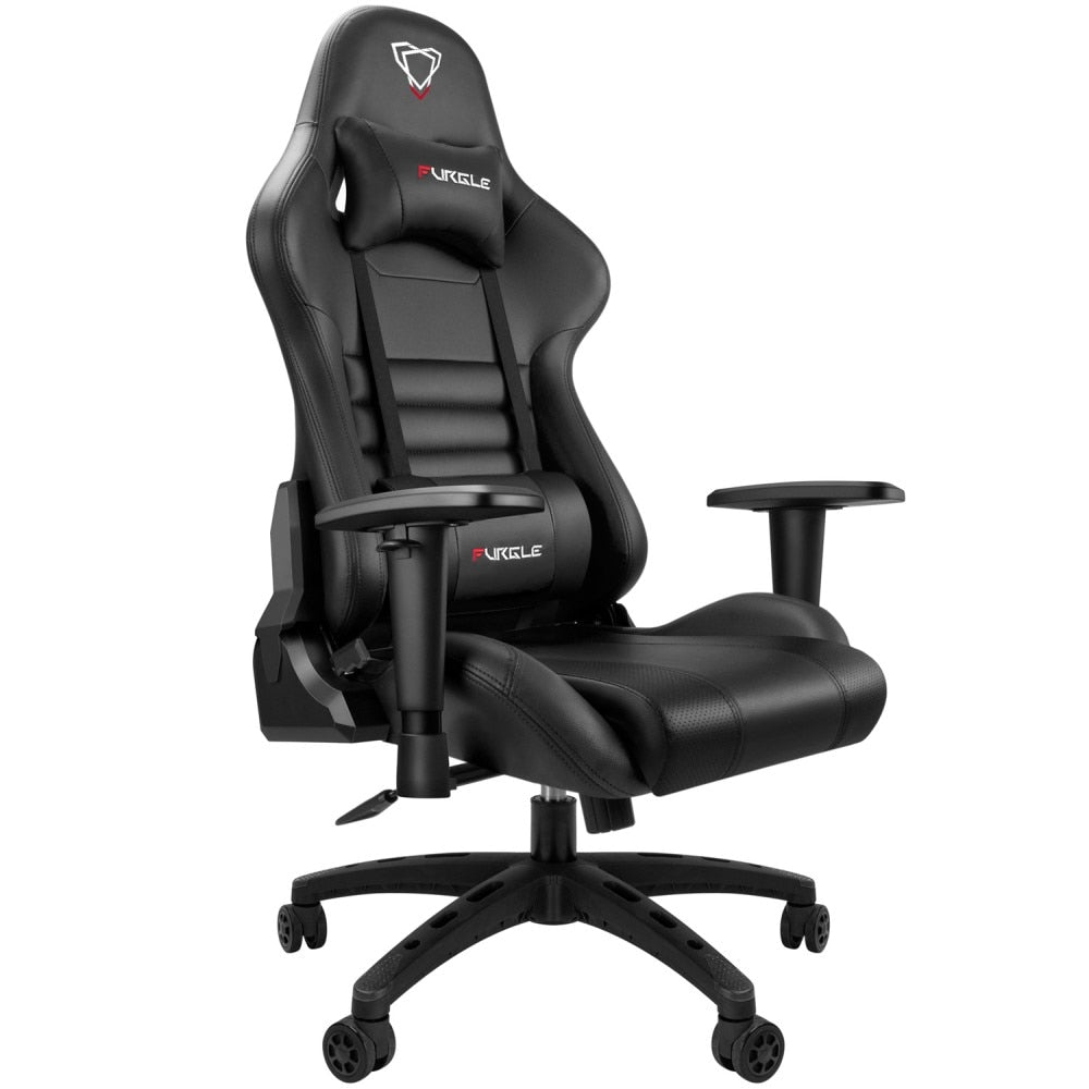 Furgle WCG game computer chair high quality adjustable office chair leather gaming chair black for office game chair furniture