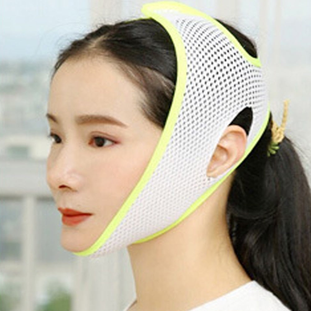 Breathable V Face Cheek Lift Up Band Face Thin Mask Reduce Double Chin V-Line Shaping Bandage Anti Wrinkle Tension Firming Belt