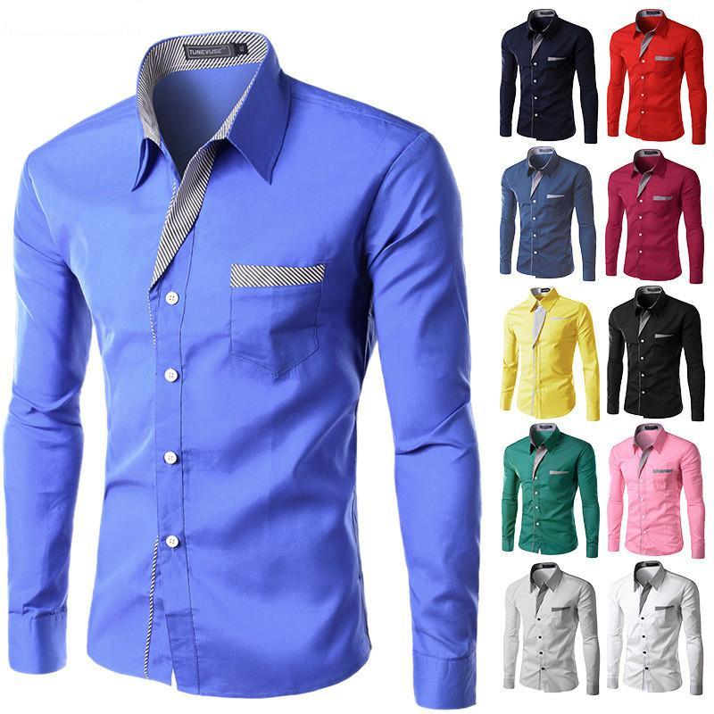 2022 Hot Sale New Fashion Camisa Masculina Long Sleeve Shirt Men Slim fit Design Formal Casual Brand Male Dress Shirt Size M-4XL