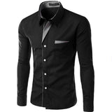 2022 Hot Sale New Fashion Camisa Masculina Long Sleeve Shirt Men Slim fit Design Formal Casual Brand Male Dress Shirt Size M-4XL