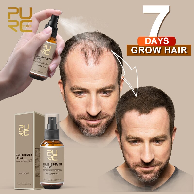 PURC Hair Growth Spray Fast Grow Hair Prevent hair loss Treatment and Thicken Hair Shampoo Set