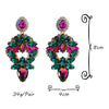 New Design Long Metal Colorful Crystal Drop Earrings High-Quality Fashion Rhinestones Jewelry Accessories For Women Wholesale