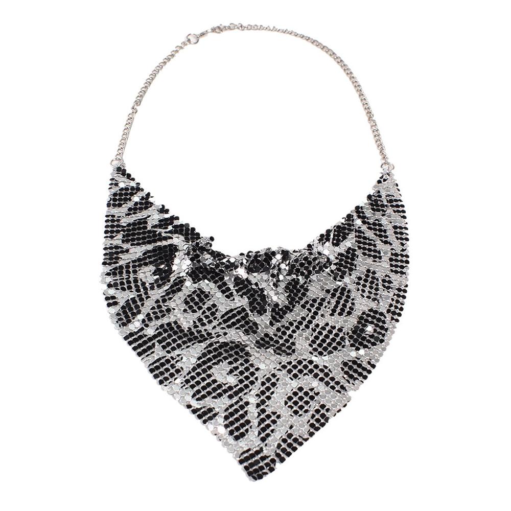 MANILAI Fashion Shining Metal Slice Leopard Choker Necklaces For Women Party Wedding Jewelry Accessories Indian Necklace 2020