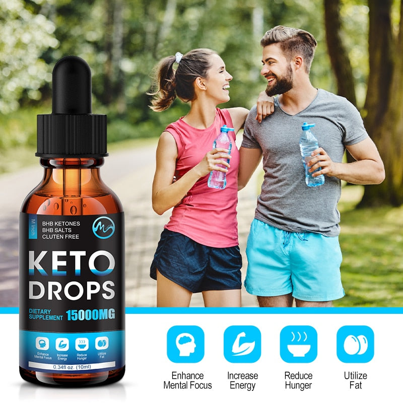 Minch Slimming Keto Drops Dietary Supplement Burnning Fat Natural BHB Ketosis Effective Weight Loss Ketogenic Diet Carb Blocker