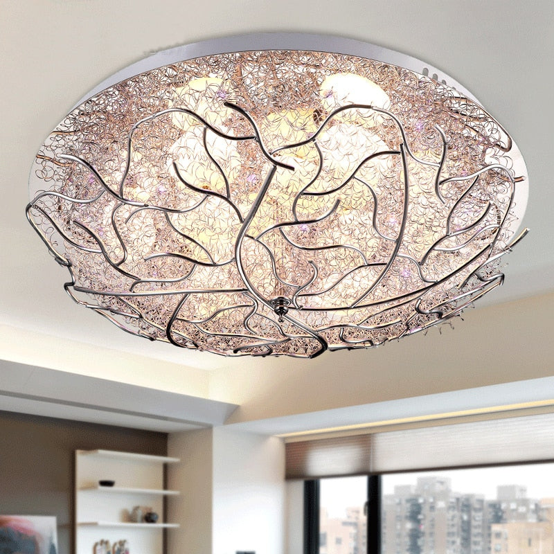 Modern LED Bedroom Ceiling lights children's room lighting Nordic Novelty living room Bird's nest Ceiling lamps