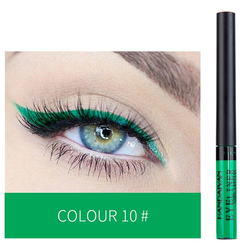 Metallic Shiny Smoky Eyeliner Party Waterproof Liquid Eyeshadow Eye-catching Long-lasting Makeup Eyes Beauty Cosmetic TSLM