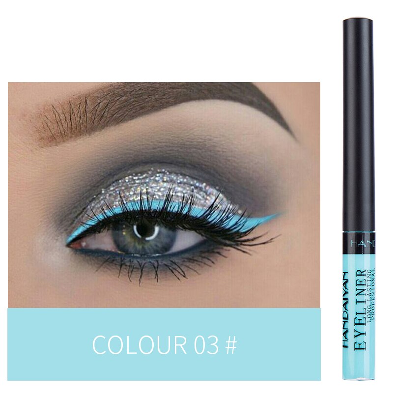 Metallic Shiny Smoky Eyeliner Party Waterproof Liquid Eyeshadow Eye-catching Long-lasting Makeup Eyes Beauty Cosmetic TSLM