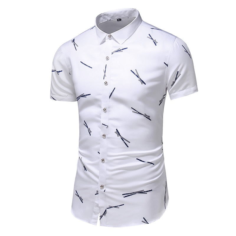 Fashion 9 Style Design Short Sleeve Casual Shirt Men's Print Beach Blouse 2022 Summer Clothing Plus Asian Size M-XXXL 4XL 5XL