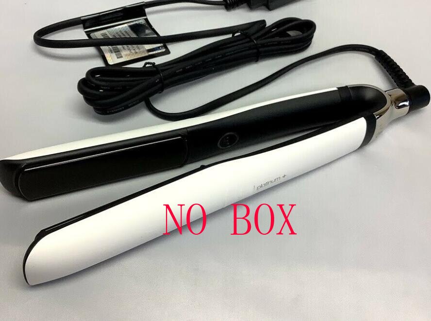 PLATINUM Plus + Hair Straighteners Professional Styler Flat Hair Iron Straightener Hair Styling tool Black/White 110V-240V