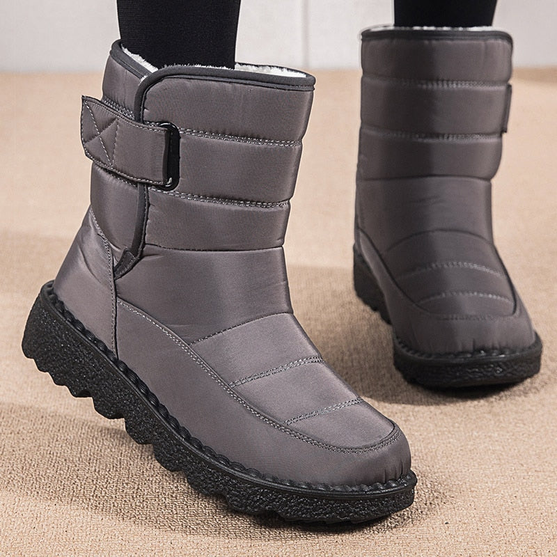 Women Boots 2021 New Winter Boots With Platform Shoes Snow Botas De Mujer Waterproof Low Heels Ankle Boots Female Women Shoes