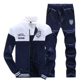 FGKKS Spring Autumn Men Trendy Sports Sets Fashion Brand Men's Baseball Jacket + Pants Sportswear Long Sleeve Tracksuit Set Male