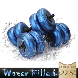 Water-filled Dumbbell Heavey Weights Adjustable Dumbbell Set Workout Exercise Fitness Equipment for Gym Home Bodybuilding