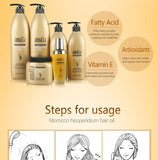 500ml Moroccan Dry Natural Shampoo+500ml Argan Oil Deep Conditioner For Hair Repairs Damage Hair