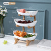 Three-layer Living Room Home Plastic Fruit Plate Snack Plate Creative Modern Dried Fruit Fruit Basket Plastic Candy Dish