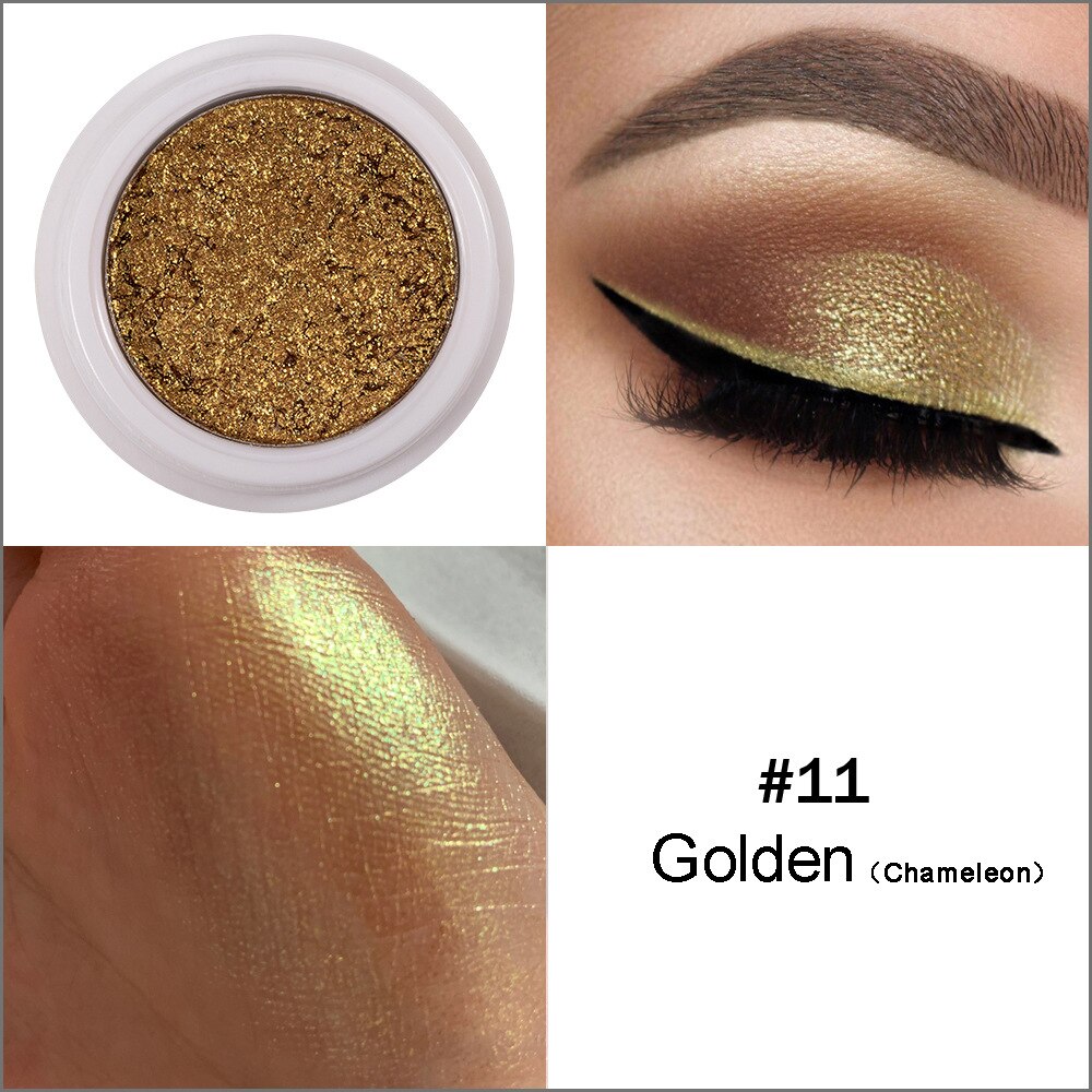 HANDAIYAN Glitter Eyeshadow Single Shimmer Eye Shadow Longlasting Waterproof Comestic Jelly Eye Cream Party Makeup 12 Color TSLM