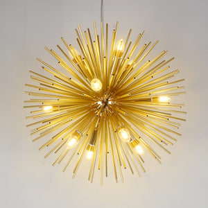 Nordic LED Dandelion Chandeliers Lighting Aluminum Spark Ball Bar iron Pendant Lamp for Living Room Restaurant Home Decor 2021