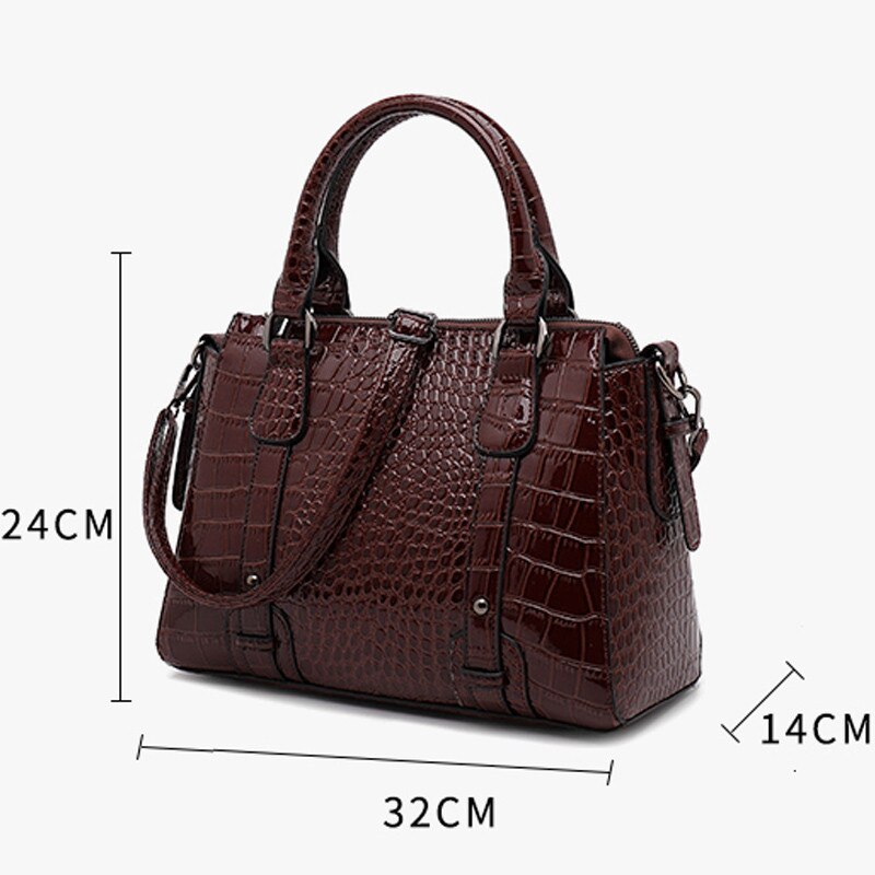 2021 Winter Big Shoulder Bag Luxury Handbags Women Bags Designer Large Capacity Women Tote Female Crocodile pattern Hand Bags