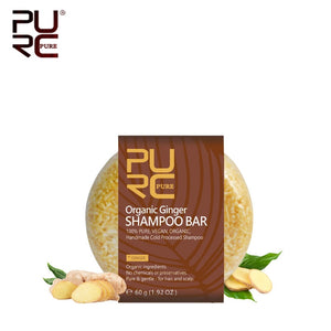 11.11 PURC Organic handmade cold processed Ginger Shampoo Bar for hair loss hair shampoo soap natural No chemicals preservatives