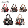 ACELURE New Casual Plaid Shoulder Bag Fashion Stitching Wild Messenger Brand Female Totes Crossbody Bags Women Leather Handbags