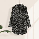 Celmia Women Vintage Long Shirts 2021 Fashion Leopard Print Long Sleeve Blouse Elegant Office Tops Tunic Casual Loose Blusas 5XL