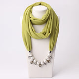 2020 Necklace Pendant Scacarves Women Foulard Femme Accessories Muslim Hijab Stores