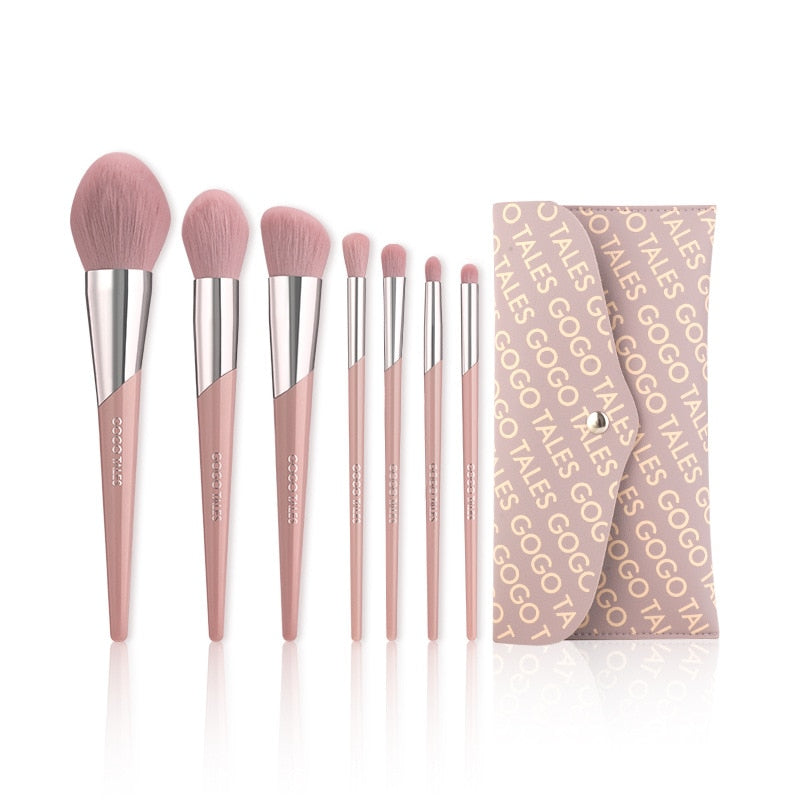 Fashion Beauty Cosmetic Brushes Nude Pink FB Powder Blusher Highlighter Brush Eyeshadow Blending Nose Eyebrow Lip Makeup Brushes