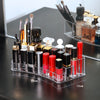 Lipstick Holder Make-up Organizer Cosmetic Storage Box Lip Gloss Storage Rotating Display Stand Transparent Plastic Storage Box