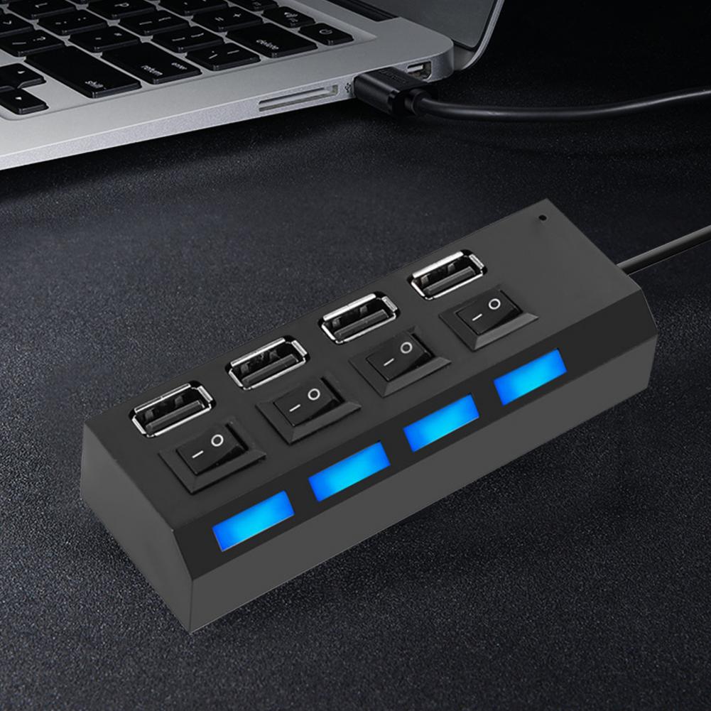 USB HUB 3.0 HUB USB Splitter Multi USB 3.0 2.0 HUB USB3 4 Port Multiport Hab PC Accessories with Power Adapter for Computer