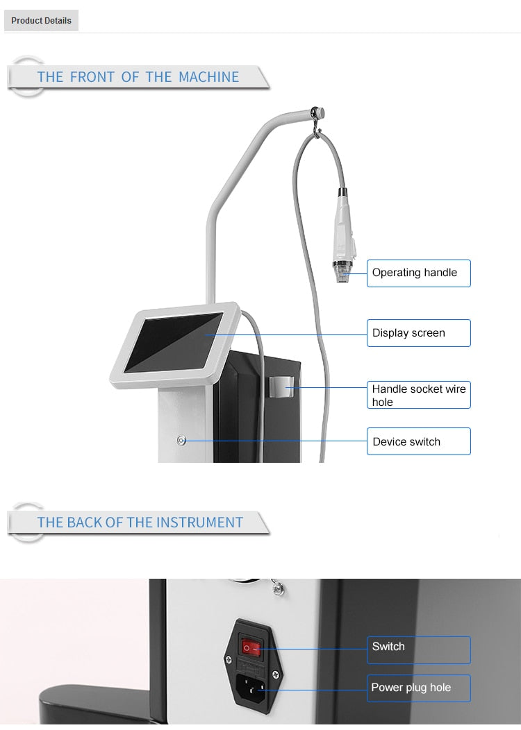 Gold Supplier China Skin Tighten Fractional Microneedle Rf Machine Equipment