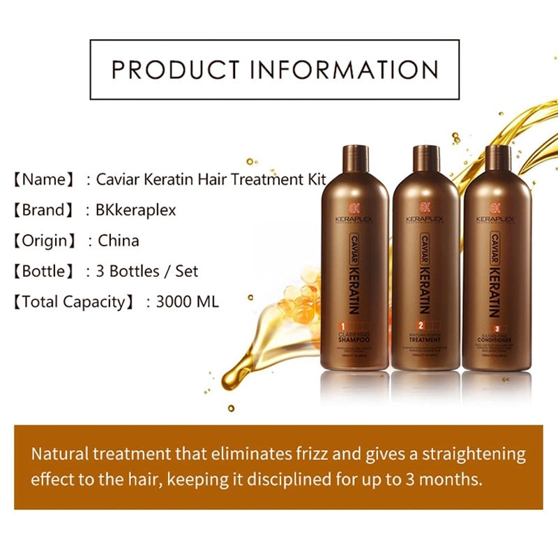 Brazilian Blow Dry Hair Treatment Keratin Hair Salon Blowout Therapy Straighten Good For Thin Hair Complex Shampoo Conditioner