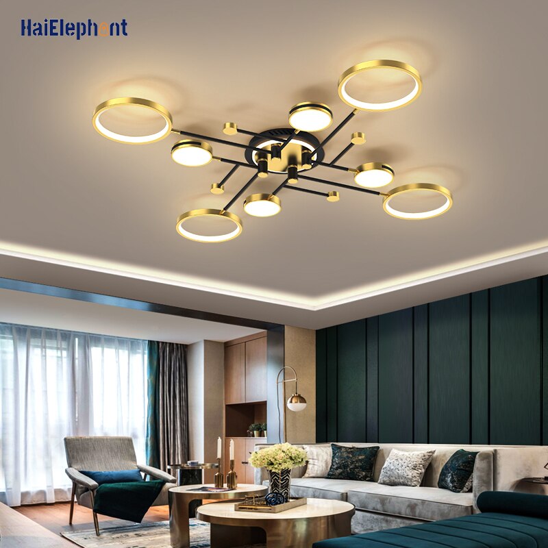 Modern Gold Luxury Chandelier Lighting For Living Room Bedroom Dimmable LED Deco Lamps Indoor Lights Fixtures Luminaria Lustres