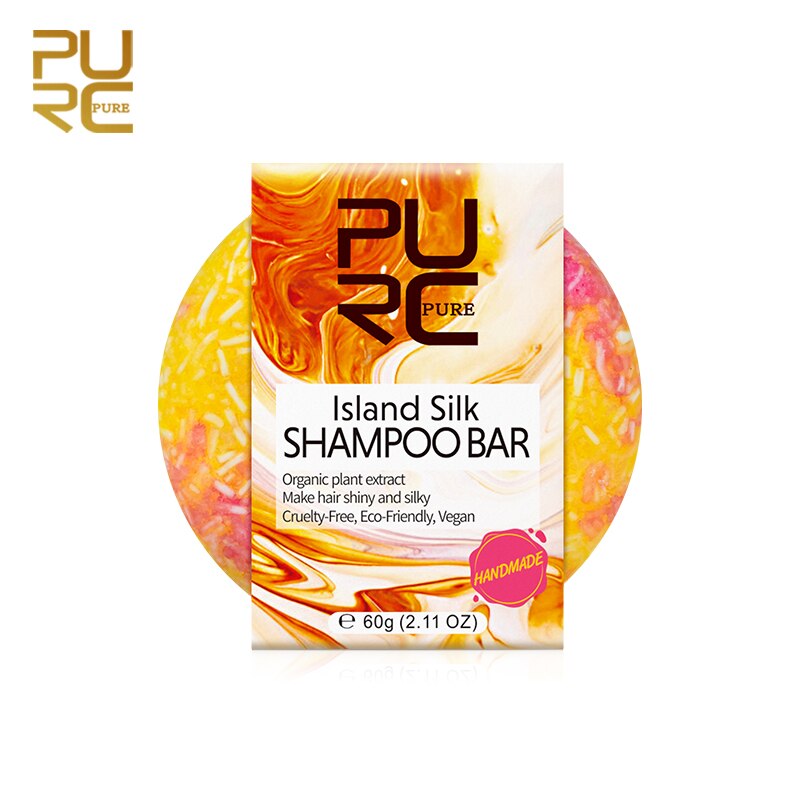 2019 New PURC 7 types Shampoo Soap gentle mild cleaning and promotes healthy Organic plant extract hair shampoo Bar