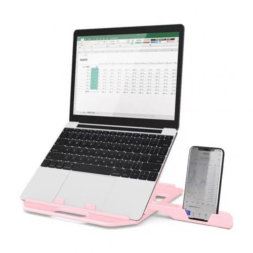 Portable Laptop Stand Folding Bracket Adjustable Labtop Pad Holder For Notebook Tablet Desktop Riser Kickstand Support Office