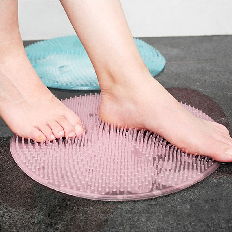 Silicone Massage Brush Bath Mat Foot Bath Massage Brushes Bathroom Accessories Cleaning Tools Household Items