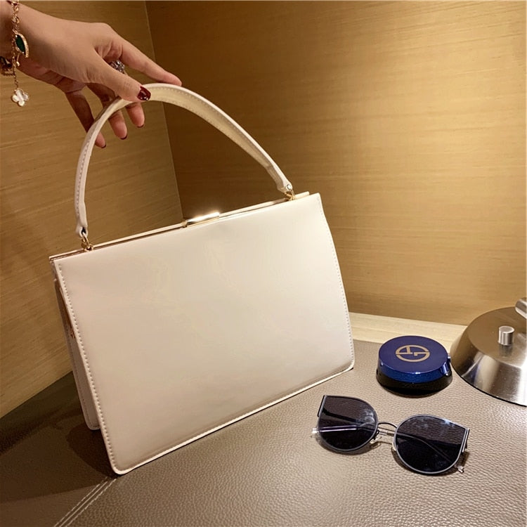 vintage big clip women handbags designer casual female large capacity tote luxury pu leather handbag ladies fashion purses 2021