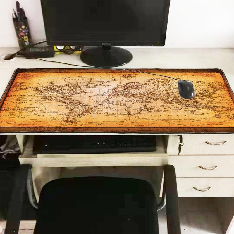 Mairuige Large World Map Mouse Pad Mouse Notebook Computer Mousepad Gaming Mouse Mats Practical Office Desk Resting Surface