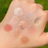 9-color Eyeshadow Palette Glitter Pearl Sequins Waterproof Shimmer Eyeshadow Pigment Pearlescent