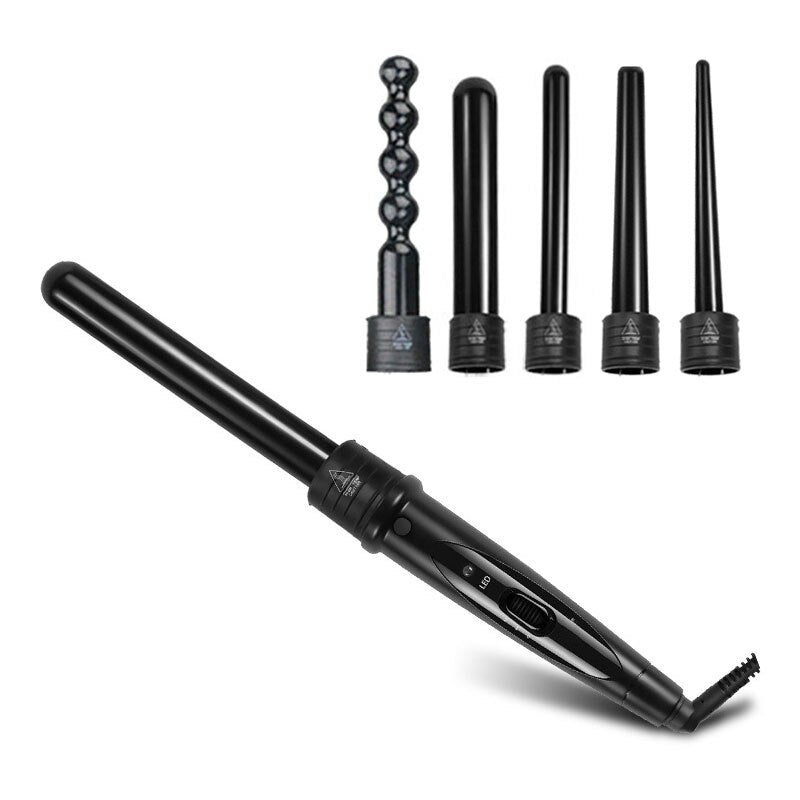 3 In 1 Hair Curler Ceramic Styling Tools Professional Hair Curling Iron Hair Waver Pear Flower Electric Hair Roller Curling Wand