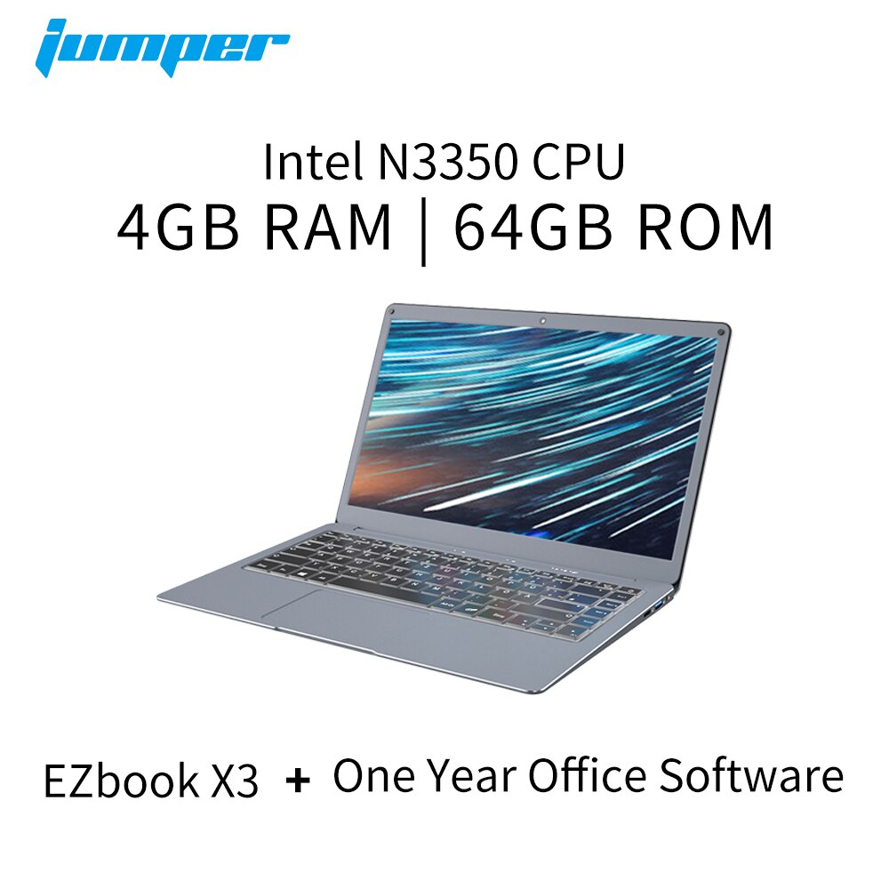 Jumper EZbook X3 Intel 4/8GB 64/128GB Laptop 13.3 Inch 1920*1080 IPS Screen 2.4G/5G WiFi Computer Win 10 Notebook