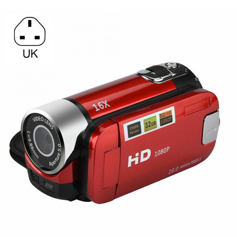 16MP HD 1080P Digital Video Camera Camcorder 16X Digital Zoom Video Camcorder 2.7inch TFT LCD Screen Shooting DVR Video Recorder