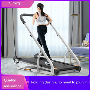Folding Treadmill Mechanical Running Treadmill Fitness Equipment For Home Sports Gym Training Machine 100kg Bearing HWC