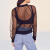 Sexy Transparent Mesh Sheer Jackets 2020 Summer Thin Long Sleeve Brief Outwears Women Zipper Beachwear Coats