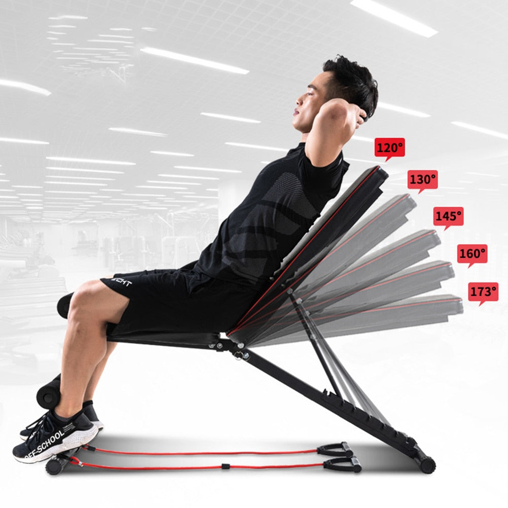 6 in 1 gym bench Multifunctional Supine Board Foldable abdominal machine bodybuilding home fitness equipment exercise training