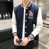 Supzoom New Arrival Letter Rib Sleeve Cotton Embroidery Logo Single Breasted Casual Bomber Baseball Jacket Loose Cardigan Coat