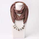 2020 Necklace Pendant Scacarves Women Foulard Femme Accessories Muslim Hijab Stores