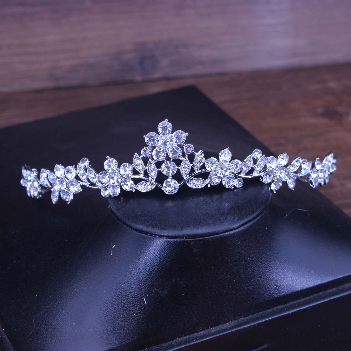 Rhinestone Bridal Tiara Crown Princess Bride Crystal Diadem Women Prom Hair Ornaments Wedding Bridal Head Jewelry Accessories