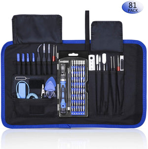 81 in 1 CR-V Screwdriver Set with Magnetic Driver Kit, Professional Electronics Repair Tool Kit Precision Screwdriver Set